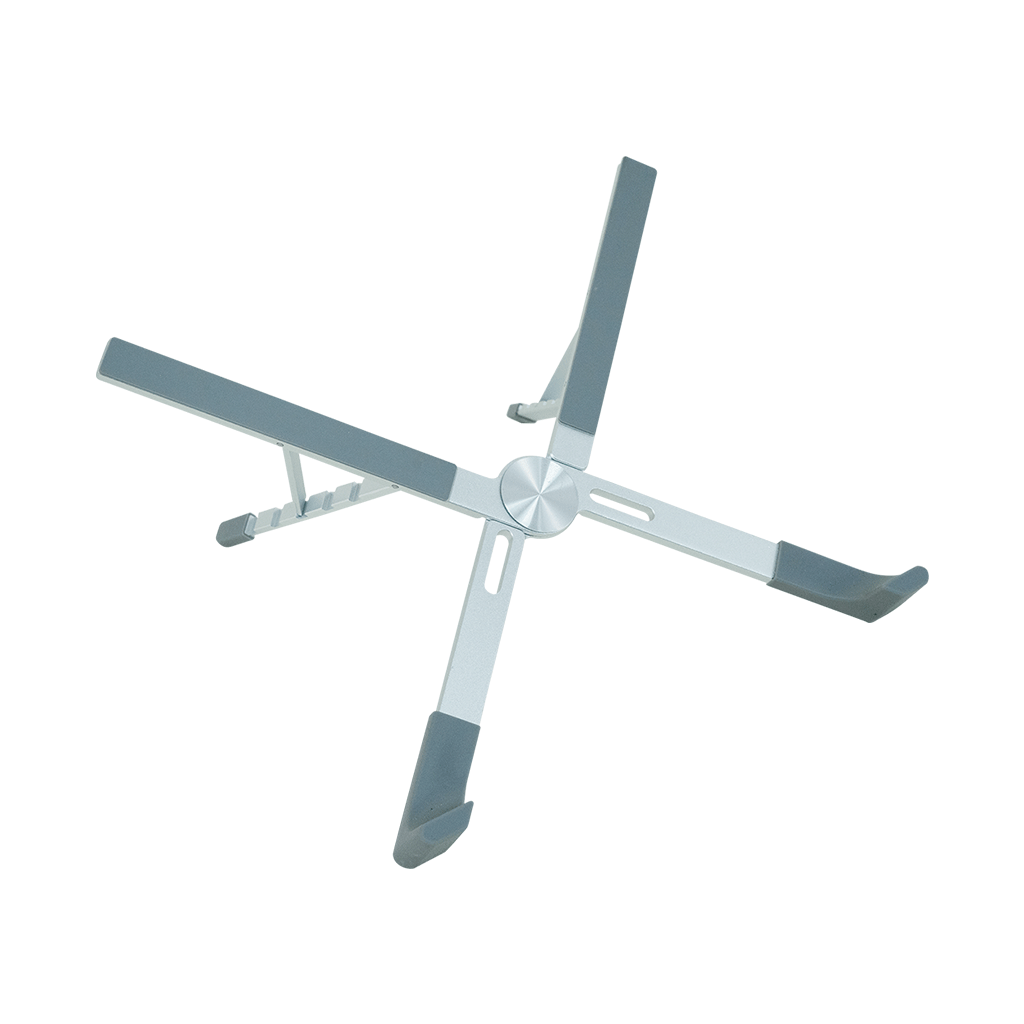 FRISBY FNC-5140ST, 10"-17.3" Taşınabilir,  Katlanır, Notebook Standı, 5 Kademeli Ayarlanabilir Yükseklik, Alüminyum (Gümüş)