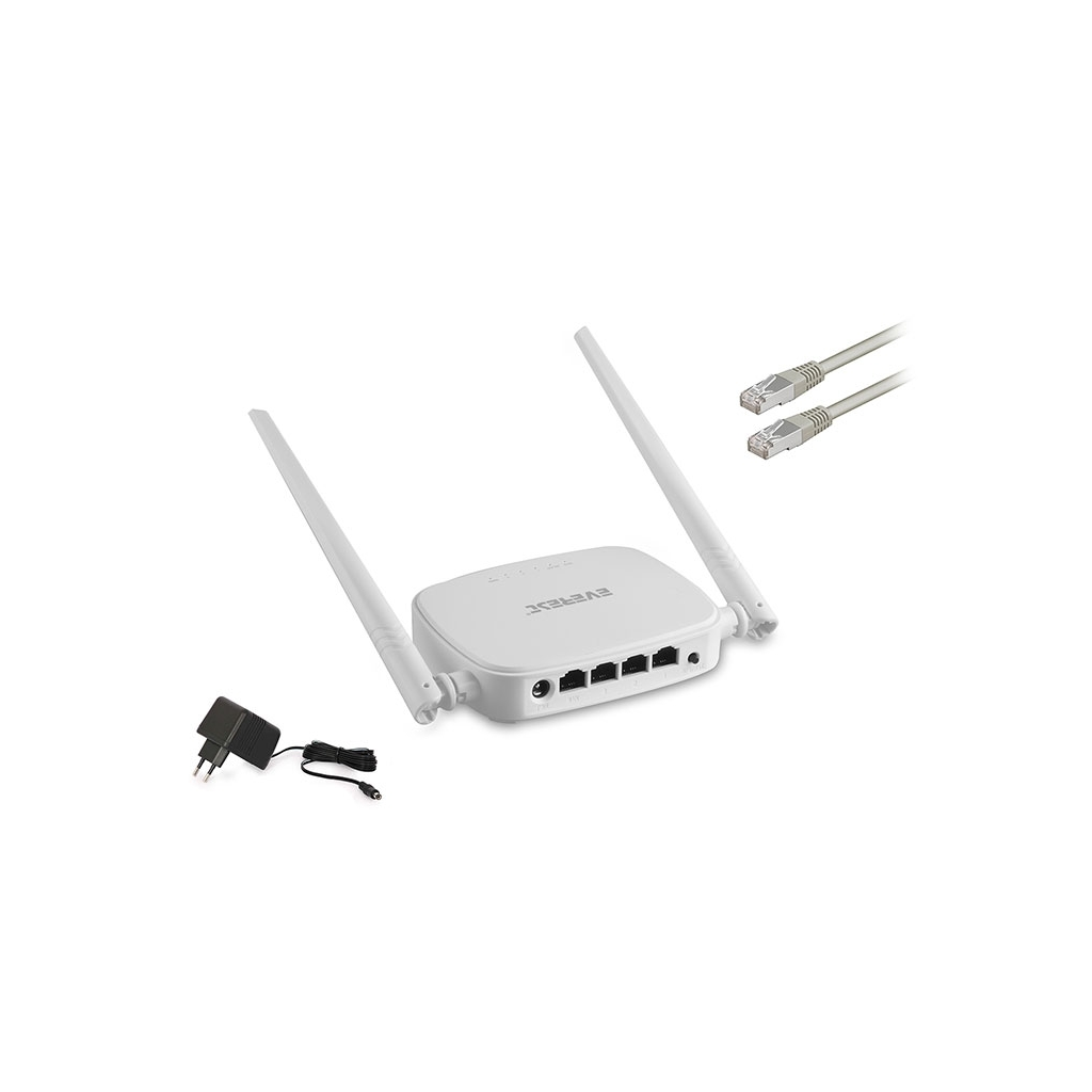 EVEREST EWR-301, 4Port, 300Mbps, 2.4Ghz Wifi, Masaüstü, Megabit, Repeater, Router, Access Point
