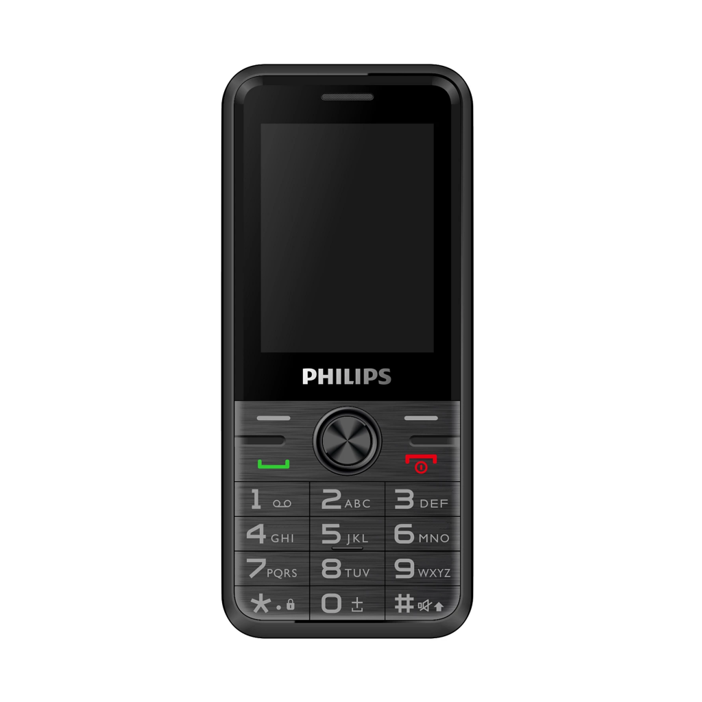 PHILIPS Xenium E6500, 128Mb, Siyah, 48Mb Ram, 2,4inc Ekran, Arka Kamera, 4G Çift Sim Desteği, FM Radyo, 1700mAh Pil, El Feneri, Türkiye KVK Garantili