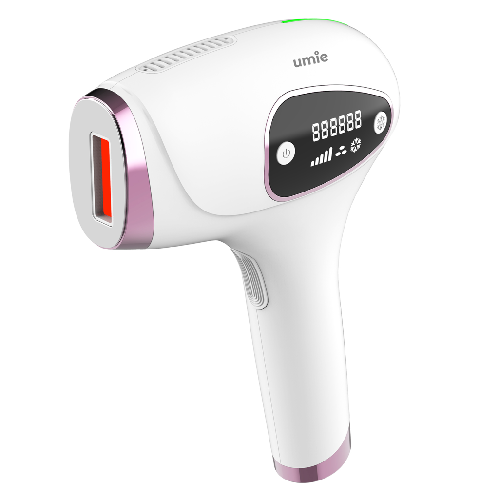 UMIE IPL98 Beyaz, 1Milyon Atım, Buzlu Quartz Tüp, 3 Başlık, 9 Hız Kademeli, IL Lazer Epilasyon Cihazı.