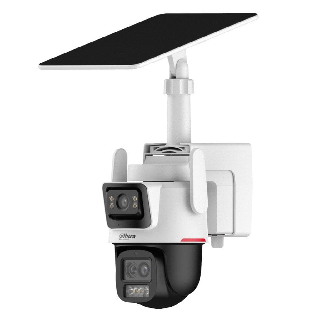 DAHUA  IPC-PTS2649C-3E3Z-4GB20, 2X 3Mpix, 2,8 Lens+3,6 Lens, WizColor, 50Mt Gece Görüşü, IP66,  Hybrid-zoom PT 4G Solar Ip Kamera