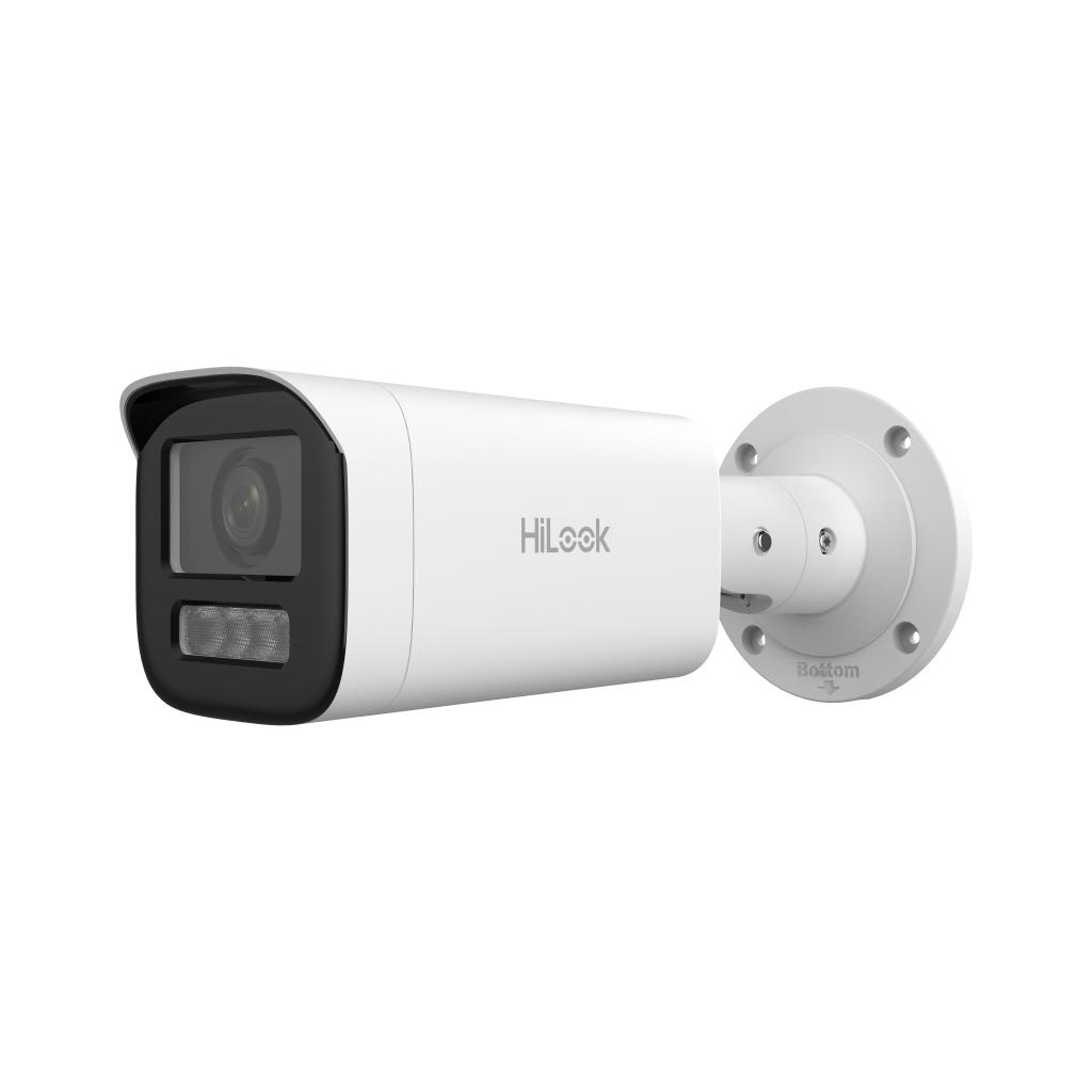 HILOOK IPC-B640HA-LZU, 4Mpix, 2,8-12mm  Motorize Lens, H265+, Dual Light, 50Mt Gece Görüşü, Dahili Mikrofon, PoE, IP67, IK10, Bullet, IP Kamera