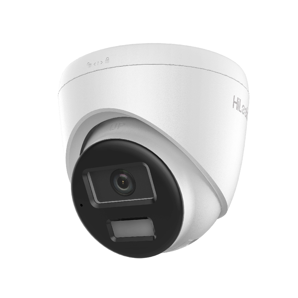 HILOOK IPC-T240HA-LUFC, 4Mpix, 2,8mm Lens, H265+, Dual Light, 30Mt Gece Görüşü, Dahili Mikrofon, IP67, PoE, Dome, IP Kamera