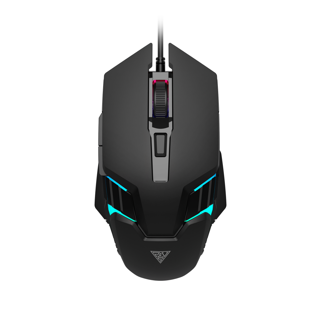 GAMDIAS AURA GS4, Çok Renkli Aydınlatma,  USB Kablolu, 6 Programlanabilir Buton, Gaming Mouse, 3.600 DPI, Siyah