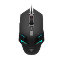 GAMDIAS AURA GS4, Çok Renkli Aydınlatma,  USB Kablolu, 6 Programlanabilir Buton, Gaming Mouse, 3.600 DPI, Siyah