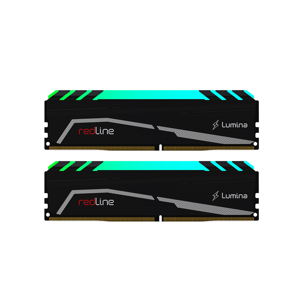 MUSHKIN redLine Lumina, MLA4C320GJJM8GX2, 2x8Gb Kit, 3200Mhz, DDR4, CL16, RGB, Desktop Gaming RAM (Soğutuculu)
