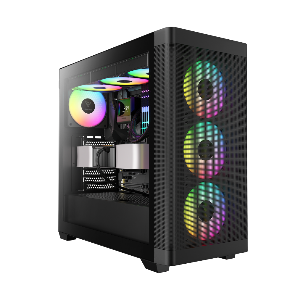 GAMDIAS ATHENA M3, 1600W, Tempered Glass, Type-C, Mesh Ön Panel, ARGB, ATX, Professional GAMING KASA