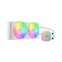 GAMDIAS AURA GL240 V2 WH, White Edition, 240mm,  RGB, 2 Fanlı,CPU Sıvı Soğutma