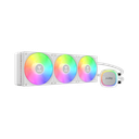 GAMDIAS AURA GL360 V2 WH, White Edition, 360mm,  RGB, 3 Fanlı, CPU Sıvı Soğutma