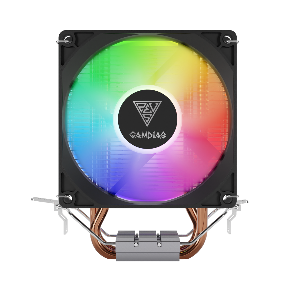 GAMDIAS BOREAS E1-210 Lite, 92mm, CPU  Kule Tipi Hava Soğutma, Doğrudan Temas Teknolojisine Sahip 2 adet Gelişmiş Bakır Isı Borusu (AMD AM5 ve INTEL Tüm işlemciler ile uyumlu)