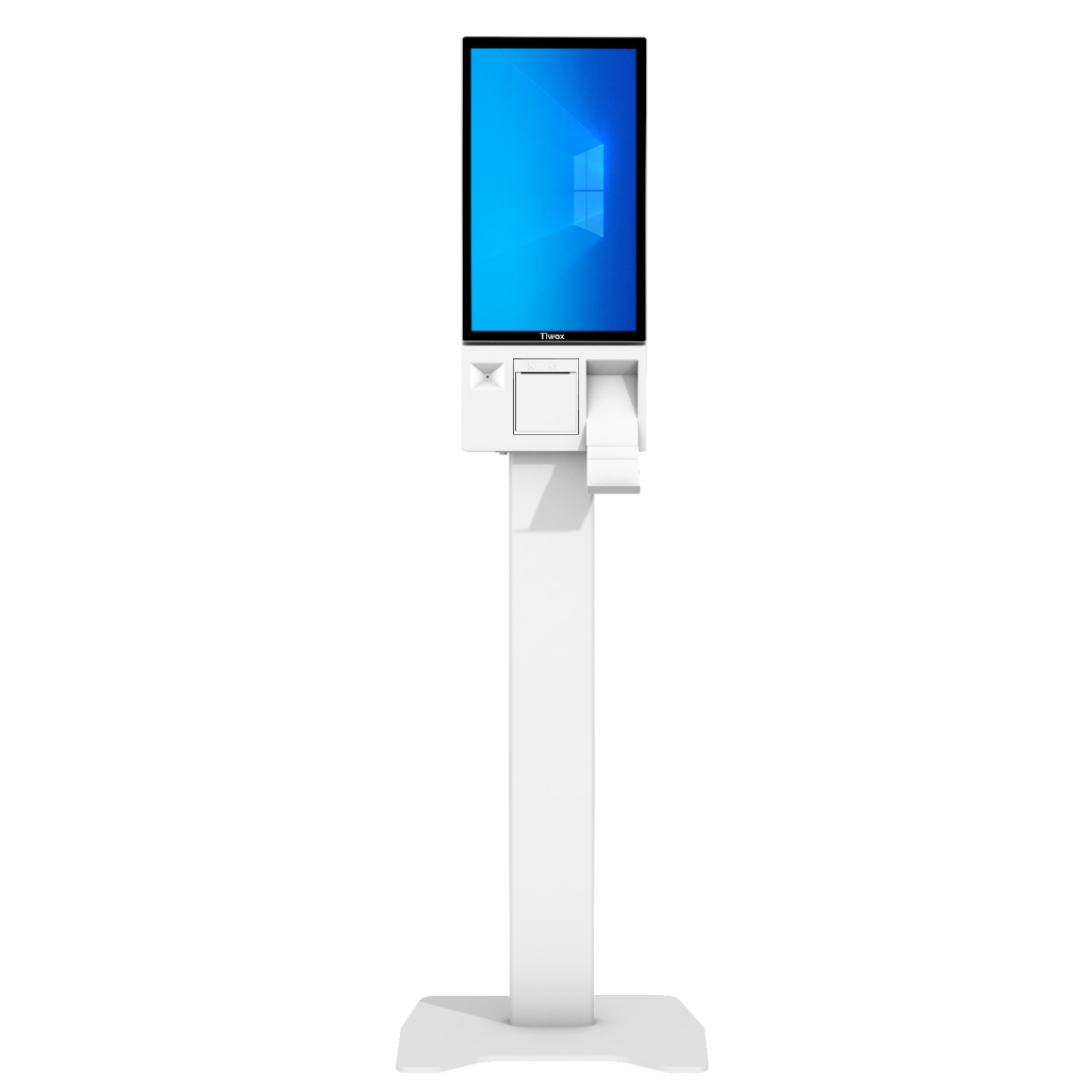 Tiwox K-2150W, 21,5" Led Panel, Intel i7 5.Gen, 16Gb Ram, 256Gb SSD, Wi-Fi, 80mm Barkod Yazıcı, 2D Okuyucu, KİOSK (Beyaz)