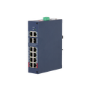 DAHUA CHS4212-8GT-110, 8 Port, Gigabit, PoE 110W, 2 Port Uplink, 2 Port SFP, Cloud Yönetilebilir, Switch