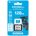 KIOXIA 128GB ExceriaG3, LMEX3L128GG2, A2 V30 4K, CL10, 160Mb/s, MicroSD Kart Bellek (SD Adaptörlü)