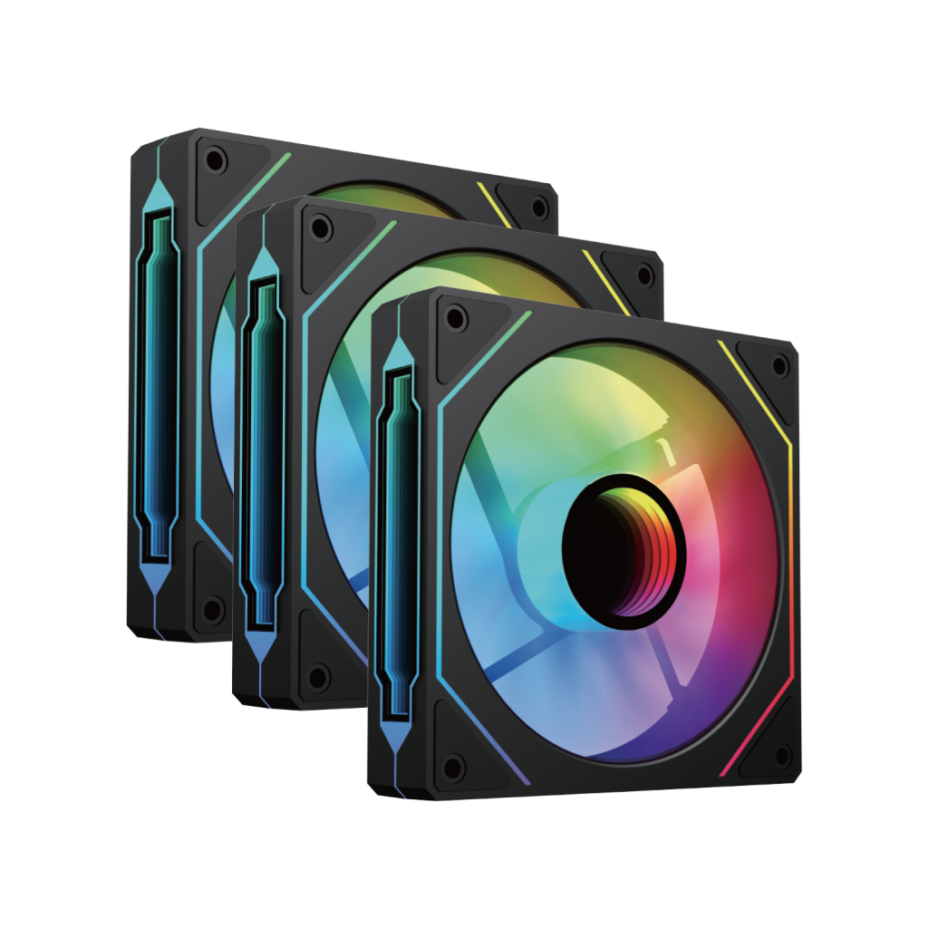 VENTO VF1202FI, 120mm, ARGB, Kasa Fanı, 3-lü Paket