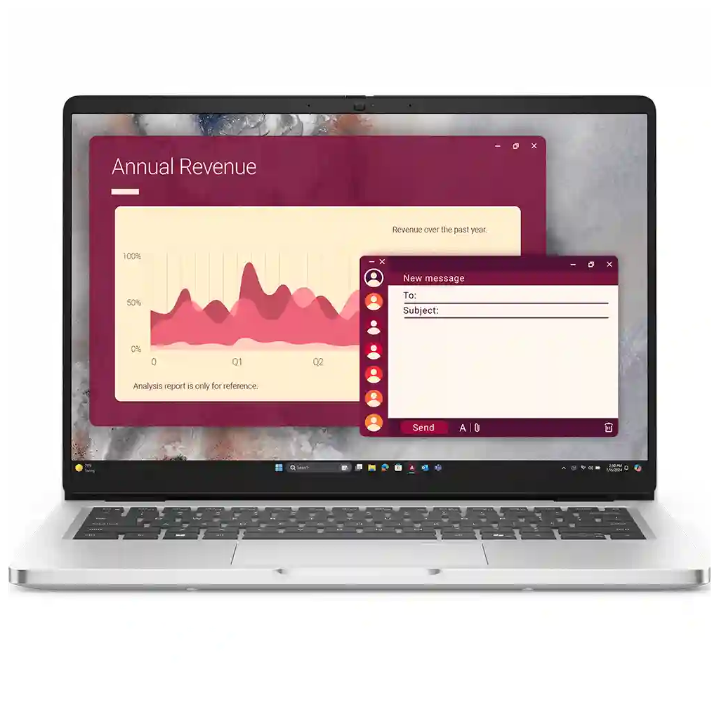 DELL Pro 14 PC14250-BTO107-U Ultra 7-255U, 14" FHD, 16Gb Ram, 512Gb SSD, Paylaşımlı Ekran Kartı, Free Dos Notebook (210290343)