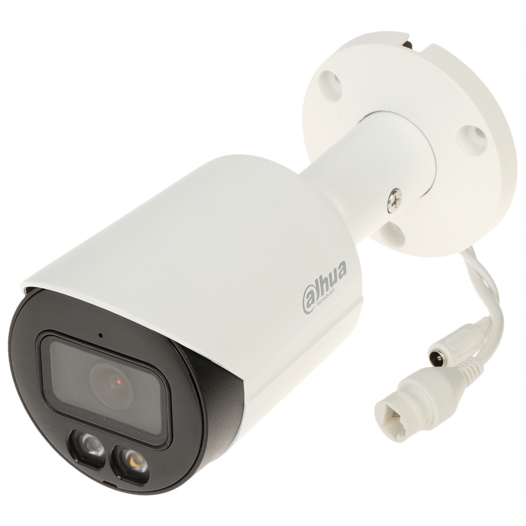 DAHUA  IPC-HFW2449S-S-IL, 4Mpix, Full Color, 3,6mm Lens, H265+, 30Mt Gece Görüşü, IP67, Dahili Mikrofon, PoE Bullet IP Kamera