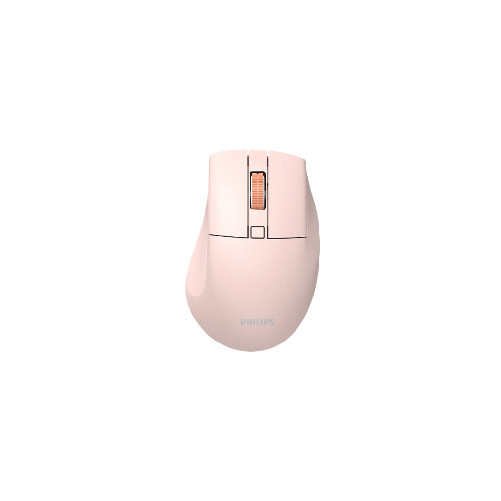 PHILIPS SPK7528P, SESSİZ, Pembe, USB Nano  2,4Gh ve Bluetooth Kablosuz, 1600dpi, Optic, 3 Tuşlu Ergonamik Mouse