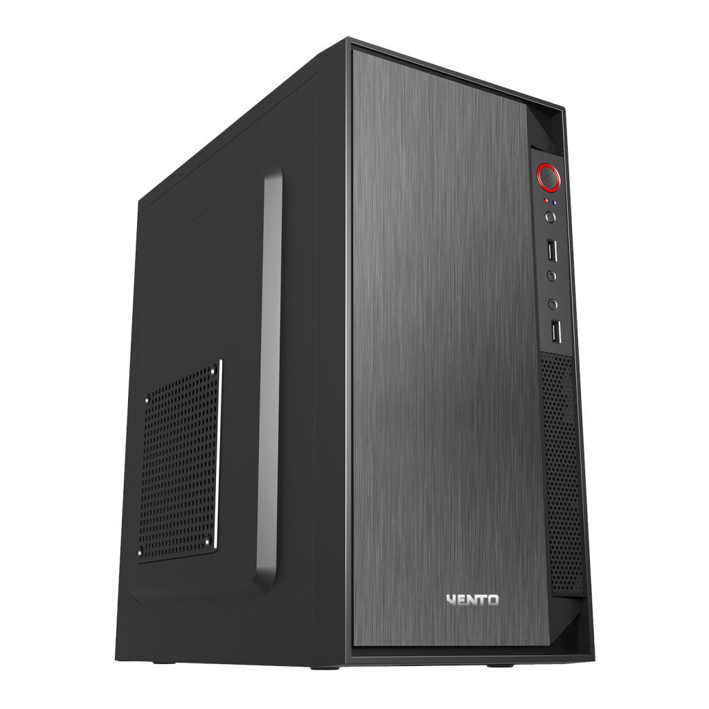 VENTO VS119S, 400W (Peak), Siyah, Micro ATX, Tower, Kurumsal, KASA