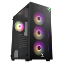 VENTO VG4200S Mid Tower, 850W 80+ Siyah, Temperli Cam, RGB, ATX GAMING KASA