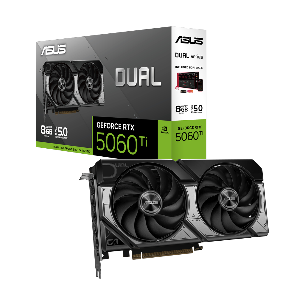 ASUS DUAL-RTX5060TI-8G, 8Gb, 128Bit, GDDR7, 1xHDMI, 3xDP GAMING Ekran Kartı