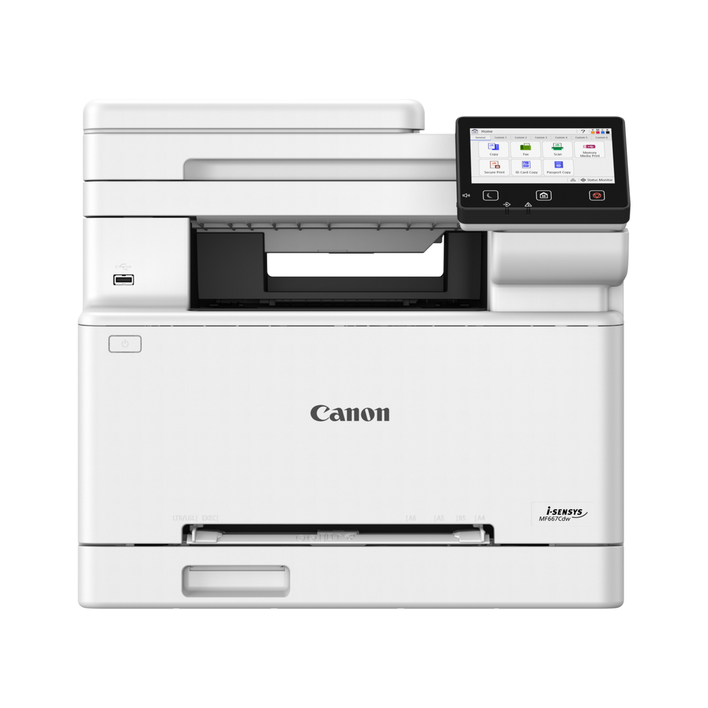 CANON i-SENSYS MF667CDW, Renkli Lazer Yazıcı,  Tarayıcı, Fotokopi, Fax, Wifi, Lan, Duplex, ORİJİNAL TONERLİ, TÜRKİYE Distibütör GARANTİLİ