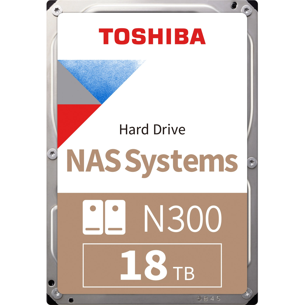 TOSHIBA N300, HDWG51JUZSVA, 3.5", 18TB, 512Mb 7200 Rpm, SATA3, 7/24 NAS, SERVER, HDD (Türkiye Distribütörü Garantili)