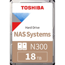 TOSHIBA N300, HDWG51JUZSVA, 3.5", 18TB, 512Mb 7200 Rpm, SATA3, 7/24 NAS, SERVER, HDD (Türkiye Distribütörü Garantili)