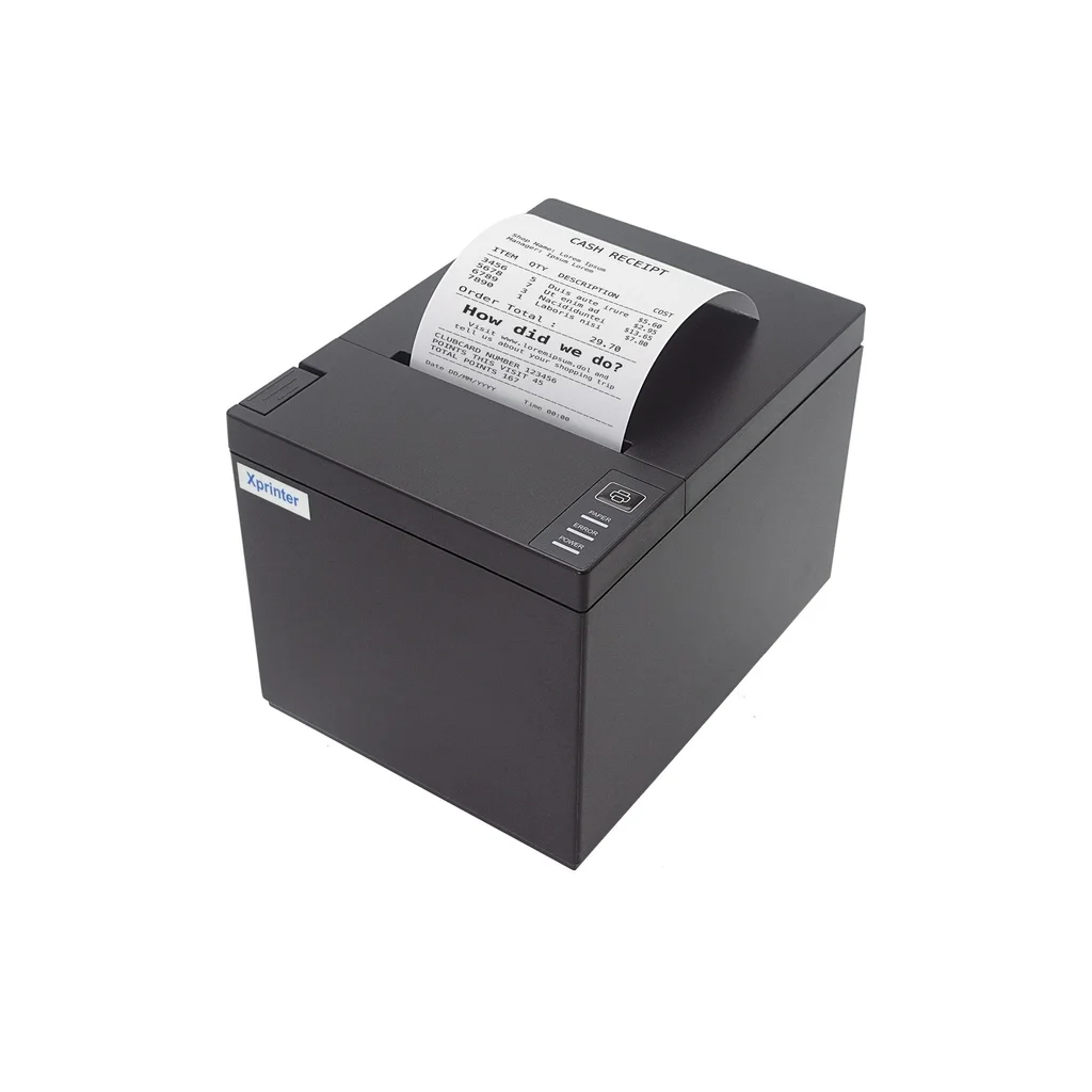 XPRINTER XP-Q807K, Termal, Masaüstü, Fiş Yazıcı,  230mm/s Hız, 80mm Kağıt, 203 DPI, Otomatik Kesici, Ethernet, USB
