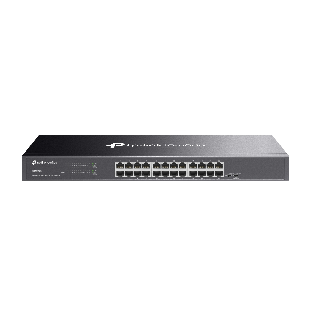 OMADA DS1024G, 24 Port Gigabit,  Yönetilemez, Rackmount Metal Kasa Switch