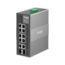 OMADA IES210GPP Industrial, 10 Port Gigabit, 6 Port Poe+, 2 Port Poe++, 2 Port Combo SFP, 240W, Yönetilebilir Endüstriyel Switch