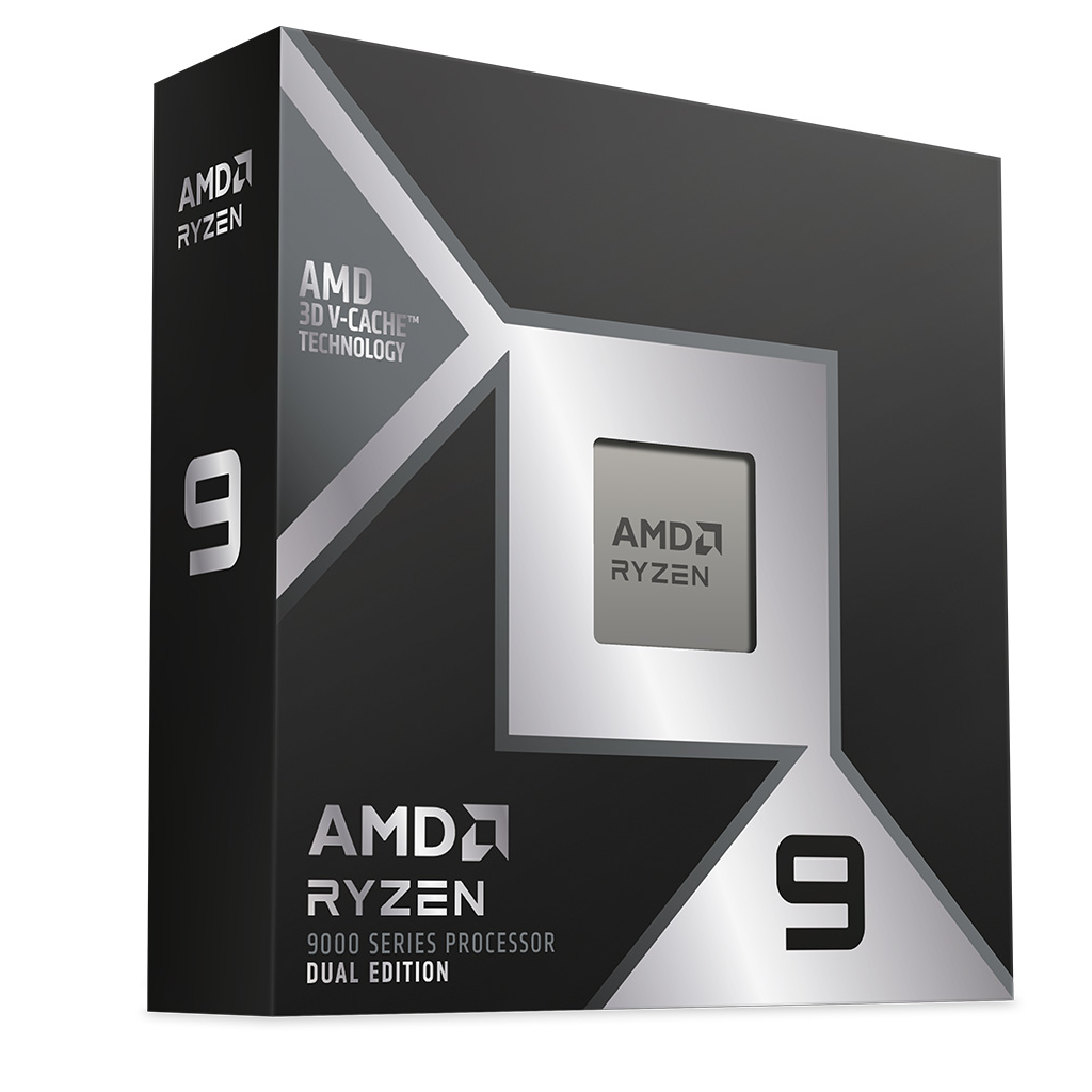 AMD RYZEN 9 9950X3D2 Dual Edition 16 Core, 4,30-5.60GHz, 208Mb Cache, 200W,  AM5 Soket, BOX (Kutulu) (Dahili Grafik VAR, Fan YOK)