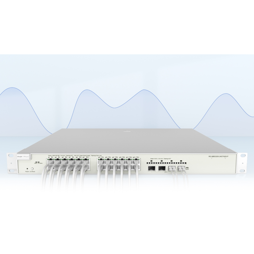 RUIJIE REYEE RG-NBS3200-48GT4XS  48 Port GigaBit, 4 Port 10G SFP, L2 Yönetilebilir Switch  Metal Kasa