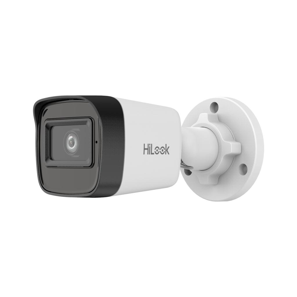 HILOOK IPC-B141HE-UC, 4Mpix, 2.8mm Lens, H265+, 20Mt Gece Görüşü, PoE, Dahili Mikrofon, Bullet, IP Kamera