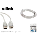 S-LINK SL-165M, İki Ucu Erkek M/M USB Kablosu, USB To USB 2.0 KABLO, 3mt