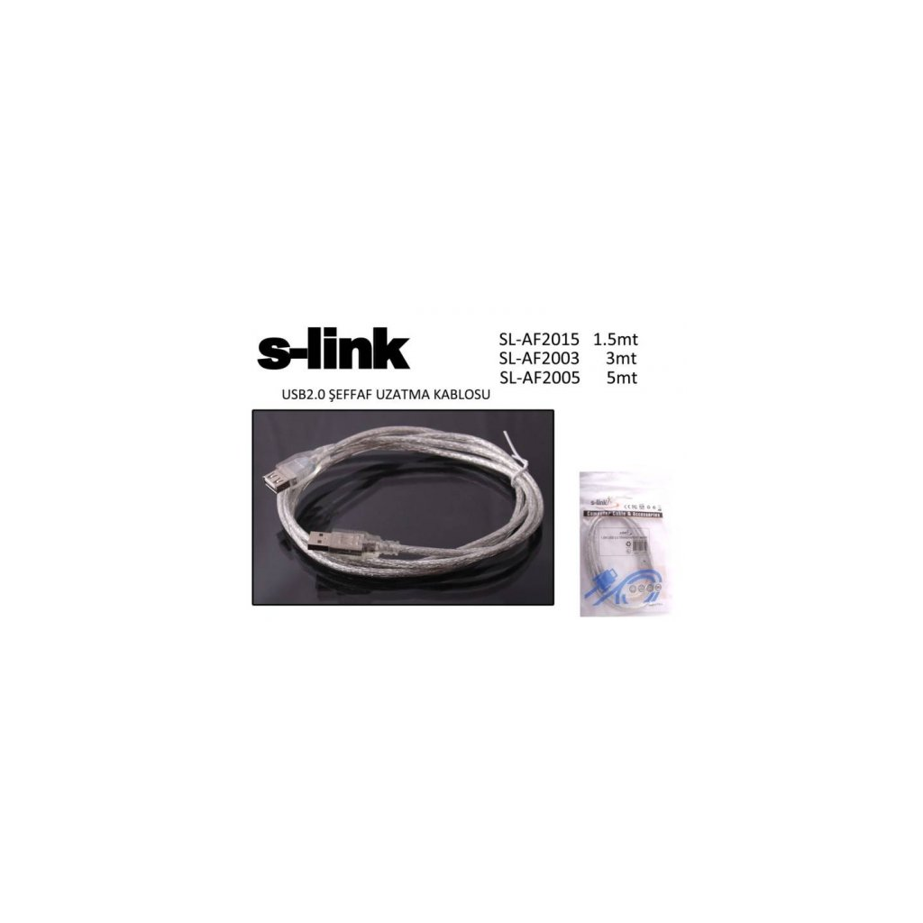 S-Link SL-AF2005 USB Uzatma Kablosu , 5 metre