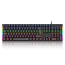 T-DAGGER T-TGK310-RD, NAXOS, USB Kablolu, Türkçe Q, Rainbow Backlight, Red Mekanik Switch, 104 Tuşlu, Gaming Klavye