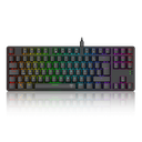 T-DAGGER T-TGK315-RD, BORA, USB Kablolu, Türkçe Q, RGB Backlight, Red Mekanik Switch, 87 Tuşlu, Gaming Klavye