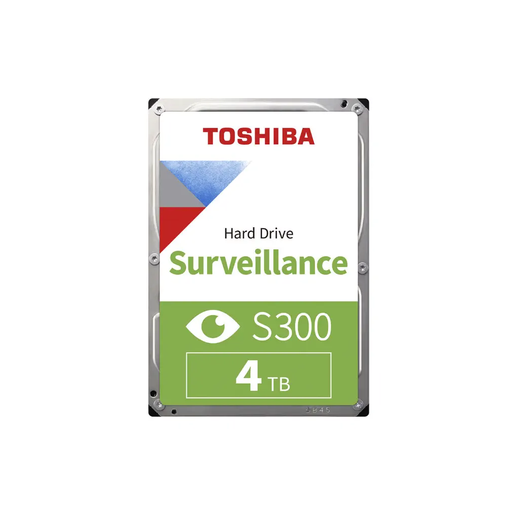 TOSHIBA S300, HDWT840UZSVA, 3.5", 4TB, 256Mb 5400 Rpm, 7/24 Güvenlik HDD (Türkiye Distribütörü Garantili)