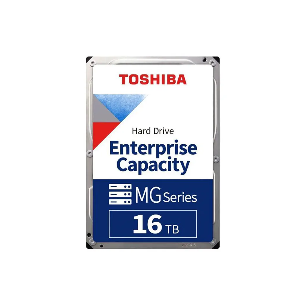 TOSHIBA ENTERPRISE, MG09ACA16TE, 3.5", 16TB, 512Mb 7200 Rpm, 7/24 Güvenlik, Data Center, Nas, Server, HDD (Türkiye Distribütörü Garantili)