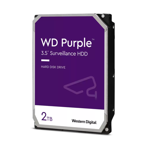 [WD23PURZ] WD PURPLE, WD23PURZ,  3.5", 2TB, 256Mb, 5400 Rpm, 7/24 Güvenlik, HDD (Türkiye Distribütörü Garantili)