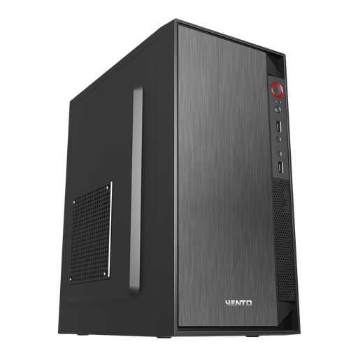 [VS119S300] VENTO VS119S Mid Tower, 300W Siyah, ATX Kurumsal KASA