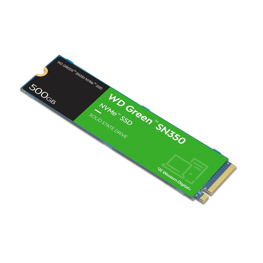 [WD-WDS500G2G0C] WD Green SN350, WDS500G2G0C, 500GB, 2400/1500, Gen3, NVMe PCIe M.2 2280, SSD