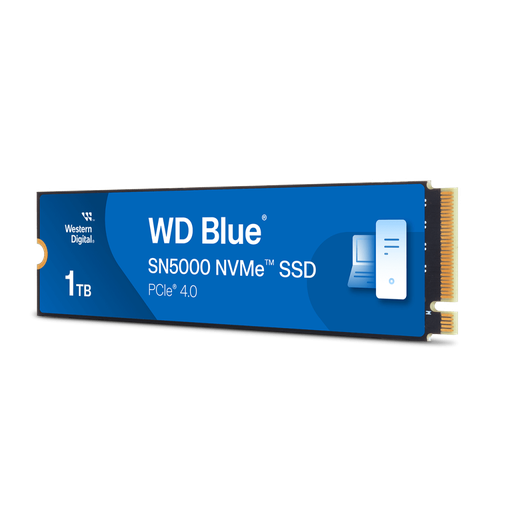 [WDS100T4B0E] WD Blue SN5000, WDS100T4B0E, 1TB, 5150/4900, Gen4, NVMe PCIe M.2 2280,  SSD