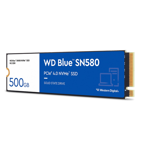 [WDS500G3B0E] WD Blue SN580, WDS500G3B0E, 500GB, 4000/3600, Gen4, NVMe PCIe M.2 2280,  SSD