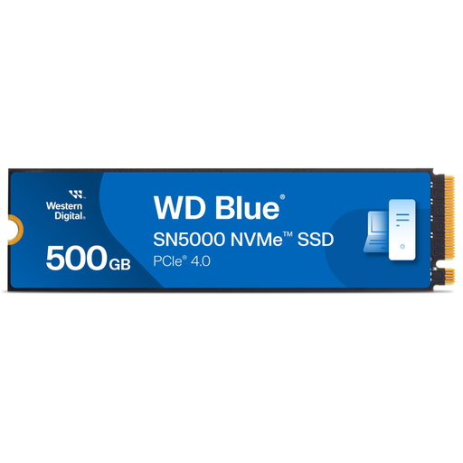 [WDS500G4B0E] WD Blue SN5000, WDS500G4B0E, 500GB, 5000/4000, Gen4, NVMe PCIe M.2 2280,  SSD
