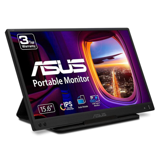 [MB166C] ASUS ZenScreen MB166C 15.6" 5ms, 60Hz, Full HD, USB-C, Düşük Mavi Işık, FreeSync, IPS Panel, Taşınabilir USB Monitör