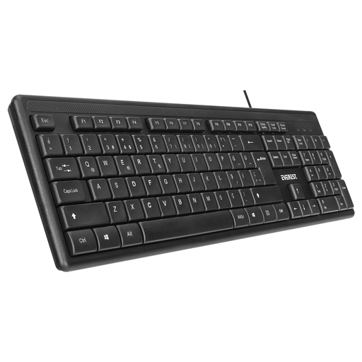 [KB-1002-TR] EVEREST KB-1002, USB Kablolu, Türkçe Q, Standart Klavye (Siyah)