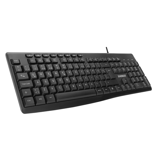[KB-619] EVEREST KB-619, USB Kablolu, Türkçe Q, Multimedya Klavye (Siyah)