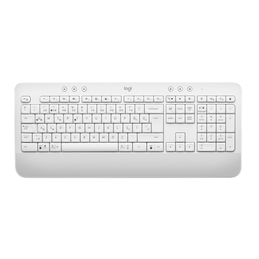 [920-010973] LOGITECH SIGNATURE K650, 920-010973, Beyaz, Bluetooth, Türkçe Q, Multimedya, Sıvı Temasına Dayanıklı, Klavye