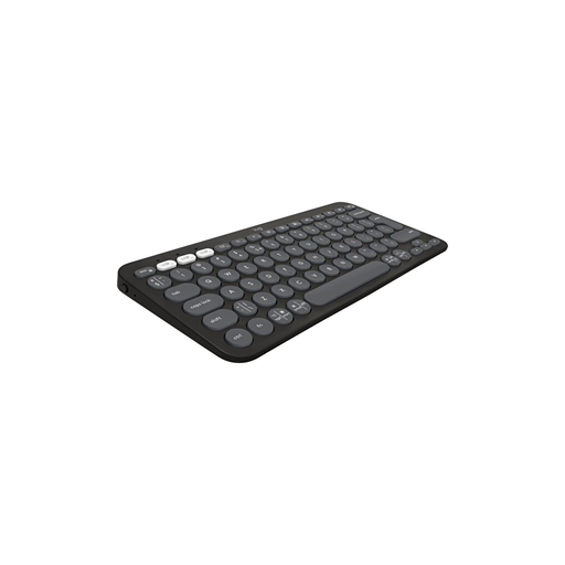 [920-011859] LOGITECH K380S, Pebble Keys 2,  Siyah, 920-011859, Bluetooth, Türkçe, Q, Multimedya, Mini Klavye